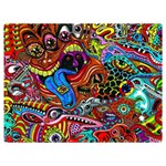 Art Color Dark Detail Monsters Psychedelic Two Sides Premium Plush Fleece Blanket (Extra Small) 40 x30  Blanket Front