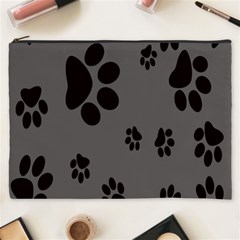 Dog Foodprint Paw Prints Seamless Background And Pattern Cosmetic Bag (xxxl) by Ket1n9