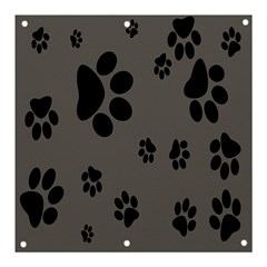 Dog Foodprint Paw Prints Seamless Background And Pattern Banner And Sign 3  X 3  by Ket1n9