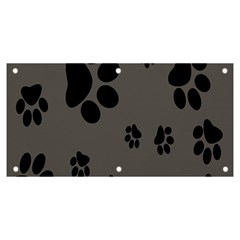 Dog Foodprint Paw Prints Seamless Background And Pattern Banner And Sign 6  X 3  by Ket1n9