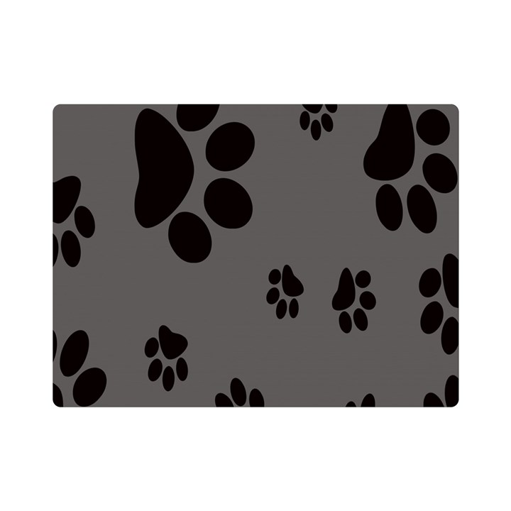 Dog Foodprint Paw Prints Seamless Background And Pattern Premium Plush Fleece Blanket (Mini)