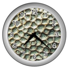 Ocean Pattern Wall Clock (silver) by Ket1n9