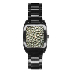 Ocean Pattern Stainless Steel Barrel Watch by Ket1n9