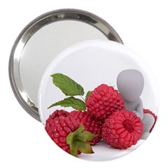 Fruit Healthy Vitamin Vegan 3  Handbag Mirrors by Ket1n9