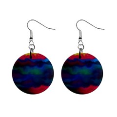 Watercolour Color Background Mini Button Earrings by Ket1n9