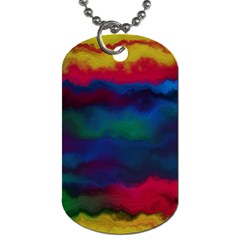 Watercolour Color Background Dog Tag (two Sides) by Ket1n9