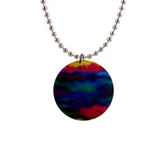 Watercolour Color Background 1  Button Necklace by Ket1n9