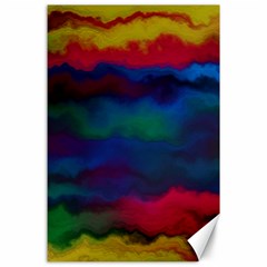 Watercolour Color Background Canvas 24  X 36  by Ket1n9