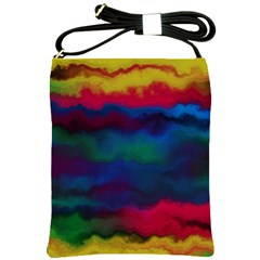 Watercolour Color Background Shoulder Sling Bag by Ket1n9