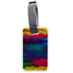 Watercolour Color Background Luggage Tag (one Side) by Ket1n9