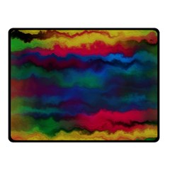 Watercolour Color Background Two Sides Fleece Blanket (small) by Ket1n9