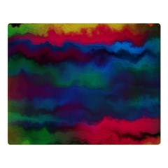 Watercolour Color Background Two Sides Premium Plush Fleece Blanket (large) by Ket1n9