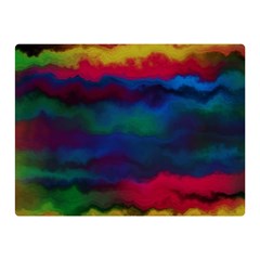 Watercolour Color Background Two Sides Premium Plush Fleece Blanket (mini) by Ket1n9