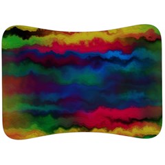 Watercolour Color Background Velour Seat Head Rest Cushion by Ket1n9