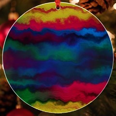 Watercolour Color Background Uv Print Acrylic Ornament Round by Ket1n9