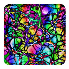 Network Nerves Nervous System Line Square Glass Fridge Magnet (4 Pack) by Ket1n9