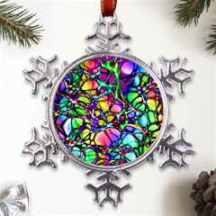 Network Nerves Nervous System Line Metal Large Snowflake Ornament by Ket1n9