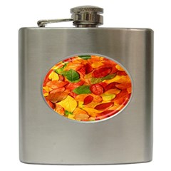 Leaves Texture Hip Flask (6 Oz) by Ket1n9