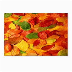 Leaves Texture Postcards 5  X 7  (pkg Of 10) by Ket1n9