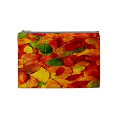 Leaves Texture Cosmetic Bag (medium) by Ket1n9