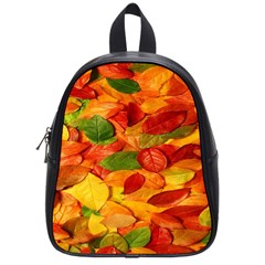 Leaves Texture School Bag (small) by Ket1n9