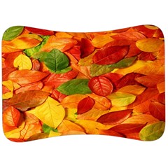 Leaves Texture Velour Seat Head Rest Cushion by Ket1n9