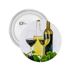 White Wine Red Wine The Bottle 2 25  Buttons by Ket1n9