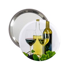 White Wine Red Wine The Bottle 2 25  Handbag Mirrors by Ket1n9