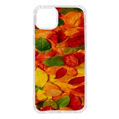 Leaves Texture Iphone 14 Plus Tpu Uv Print Case by Ket1n9