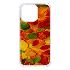 Leaves Texture Iphone 13 Pro Tpu Uv Print Case by Ket1n9