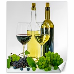 White Wine Red Wine The Bottle Canvas 8  X 10 