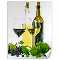 White Wine Red Wine The Bottle Canvas 12  X 16  by Ket1n9