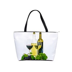 White Wine Red Wine The Bottle Classic Shoulder Handbag by Ket1n9