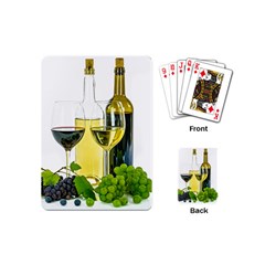 White Wine Red Wine The Bottle Playing Cards Single Design (mini) by Ket1n9