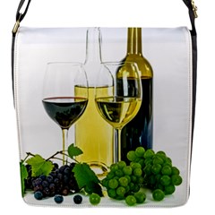 White Wine Red Wine The Bottle Flap Closure Messenger Bag (s) by Ket1n9