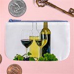 White Wine Red Wine The Bottle Large Coin Purse Front