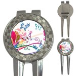 Butterfly Vector Art 3-in-1 Golf Divots Front