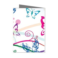 Butterfly Vector Art Mini Greeting Cards (pkg Of 8) by Ket1n9