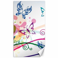 Butterfly Vector Art Canvas 40  X 72  by Ket1n9