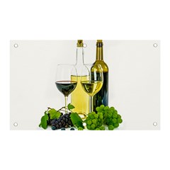 White Wine Red Wine The Bottle Banner And Sign 5  X 3  by Ket1n9