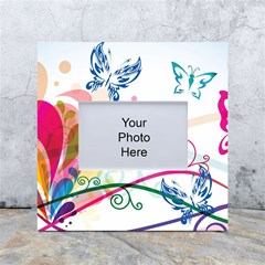 Butterfly Vector Art White Box Photo Frame 4  X 6 