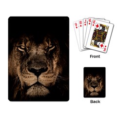 African Lion Mane Close Eyes Playing Cards Single Design (rectangle) by Ket1n9