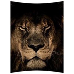 African Lion Mane Close Eyes Back Support Cushion by Ket1n9