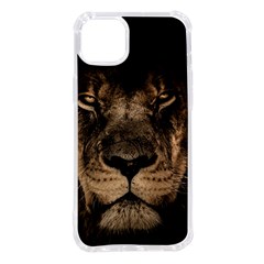 African Lion Mane Close Eyes Iphone 14 Plus Tpu Uv Print Case by Ket1n9