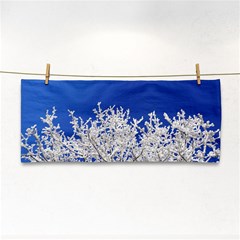 Crown Aesthetic Branches Hoarfrost Hand Towel by Ket1n9