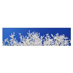 Crown Aesthetic Branches Hoarfrost Oblong Satin Scarf (16  X 60 ) by Ket1n9