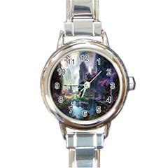 Fantastic World Fantasy Painting Round Italian Charm Watch by Ket1n9