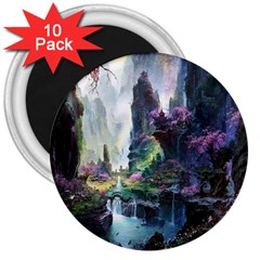 Fantastic World Fantasy Painting 3  Magnets (10 Pack)  by Ket1n9