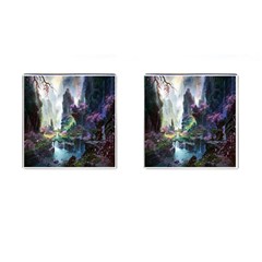 Fantastic World Fantasy Painting Cufflinks (square) by Ket1n9