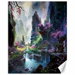 Fantastic World Fantasy Painting Canvas 11  X 14  by Ket1n9